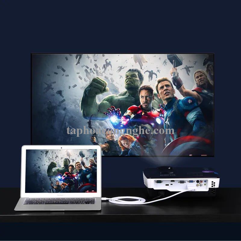 Ugreen 10444 3M Màu Trắng Cáp chuyển đổi Mini DP sang VGA hỗ trợ phân giải 1080P MD103 30010444